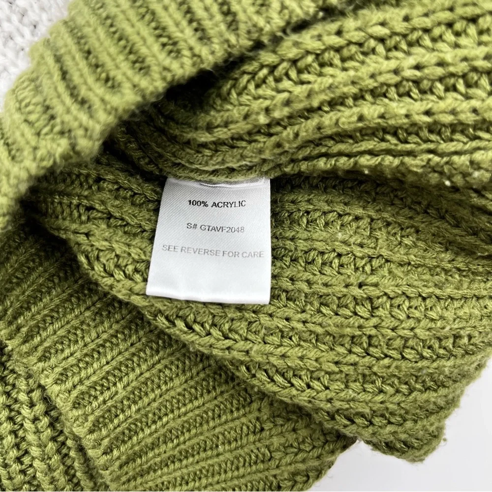 The Good Jane Crew Neck Sweater Olive, Cream, and Taupe Medium Large